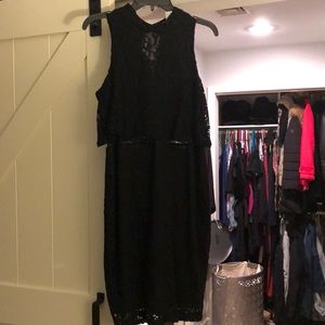 Black lace Bar III mini dress. Only wore it once.